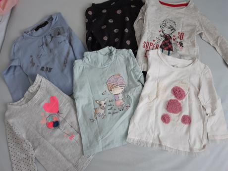 Tričká s dlhým rukávom 86-balík 5 kusov, h&m,86