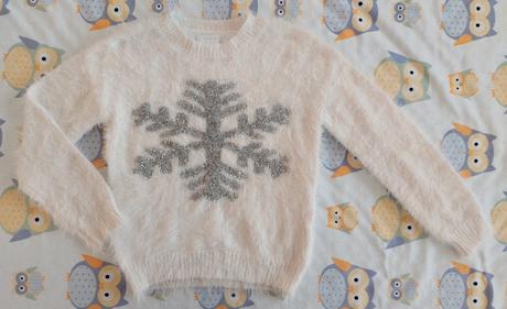 Vianočný svetrík snehová vločka zn.ff veľ.116, 116