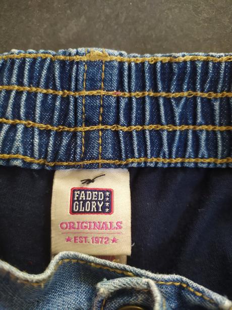 Riflová suknička s integrovanými kraťasmi, 104