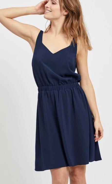 Vila tmavomodré šaty vel.xs, 34 / xs