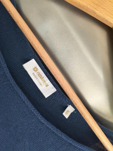 Rich&royal luxusný navy tmavo modrý voľný sveter, l