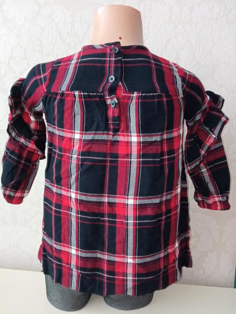 Dievčenská košeľa s volánikmi f&f (18-24mes.), f&f,86