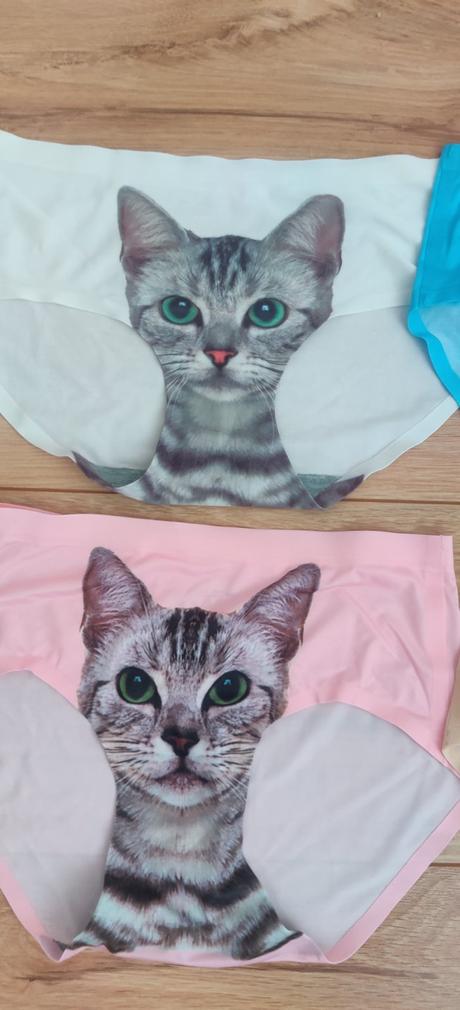 Vtipné nohavičky s mačkou xs-s, s