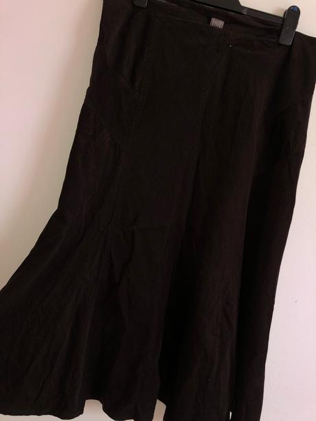 Tmavohnedá sukňa, xl