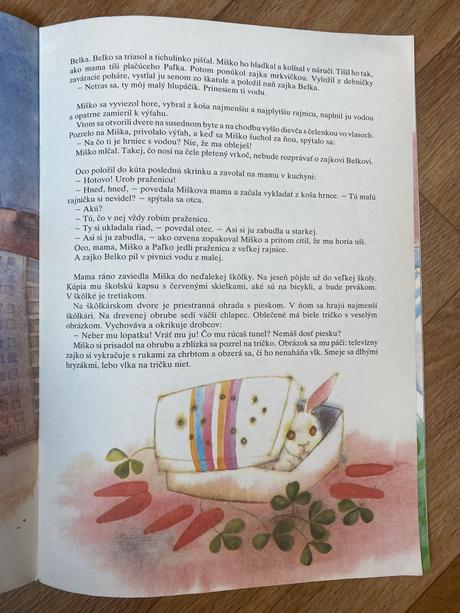 Stará retro mini knižka zajko belko a panelák,