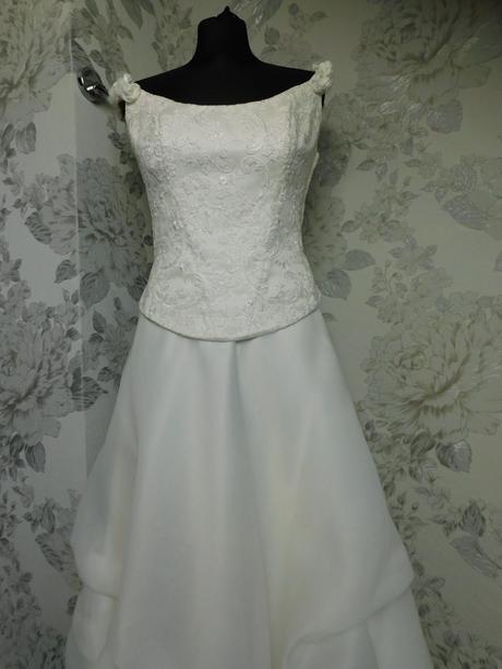 Luxusne nadherne svadobne saty(komplet), 38