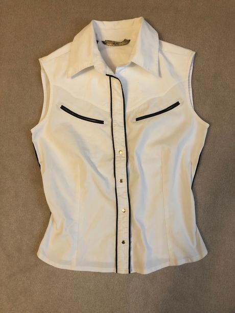 Bluzka biela-čierna, xs