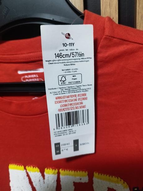 Tričko s flitrami, player, f&f,146 / 152