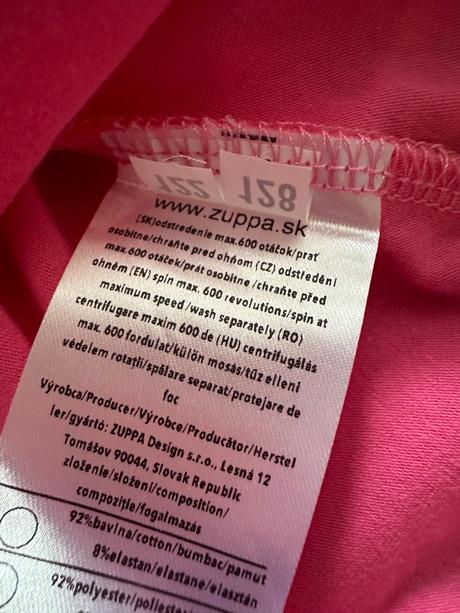 Zuppa šaty plameniaky 122/128, 122