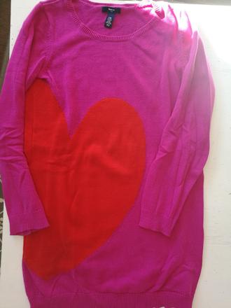 Gap srdce predlzeny svetrik 13r/cislo160, gap,158