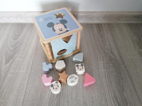 Drevená vkladačka mickey & minnie, 