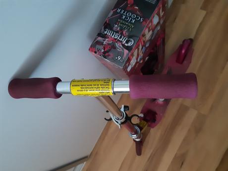 Fialova kolobezka od 6r.+orig.krabica, 