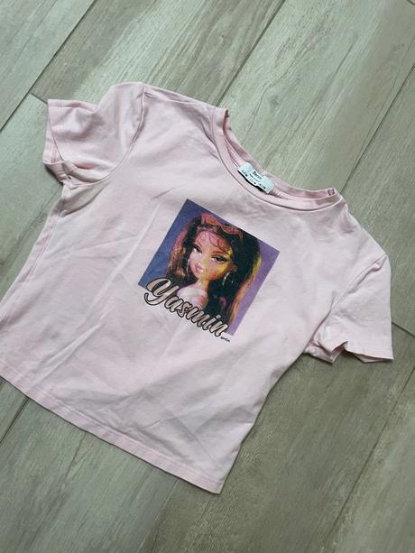 Yasmin crop tričko, bershka,m