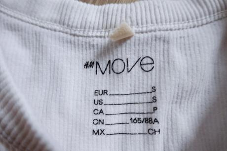 Vrúbkované tričko h&m move, h&m,s