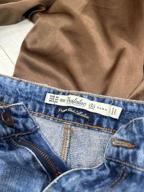 Trf zara denim šortky, zara,36