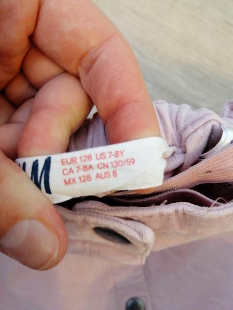 Ružová sukňa, h&m,116