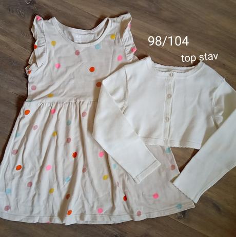 Letné šatky 98/104, h&m,104