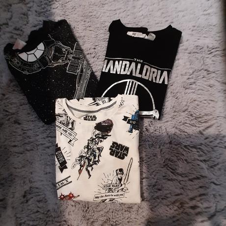 2 ks star wars tričká 134/140, 122–134