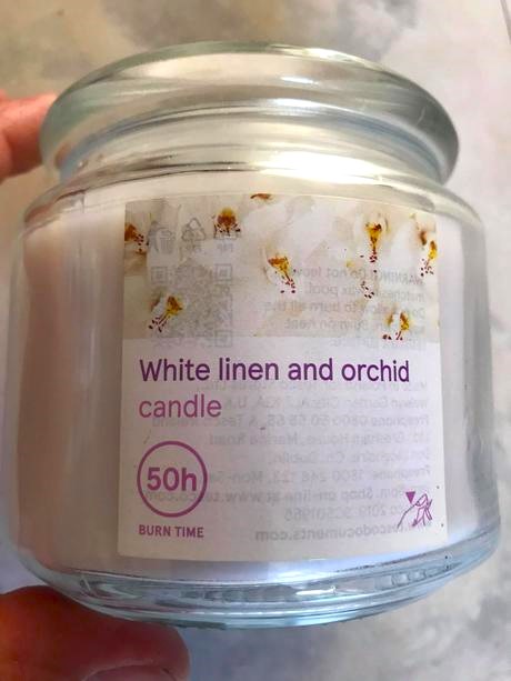 Vonná sviečka ľan/orchidea, 