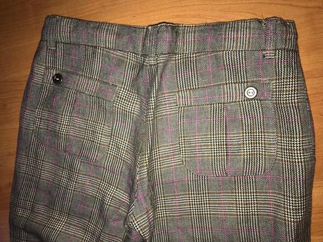 Trištvrtové nohavice - kockované, 134