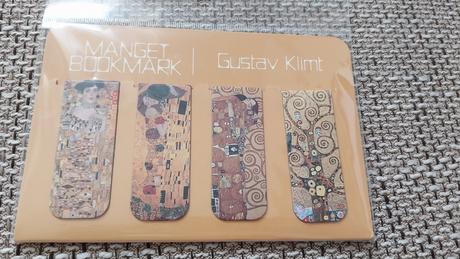 4 knizne magneticke zalozky gustav klimt, 