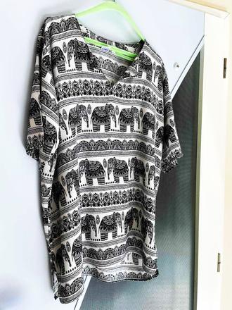 Etno voľná tunika xl/xxl, xl