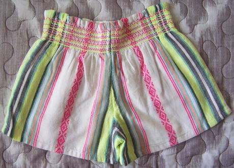 Suknička + tričko + 2 x šortky 7 - 8 rokov č. 128, h&m,128