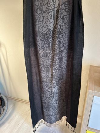 Šál s ľanom 170x68 cm, 5xl
