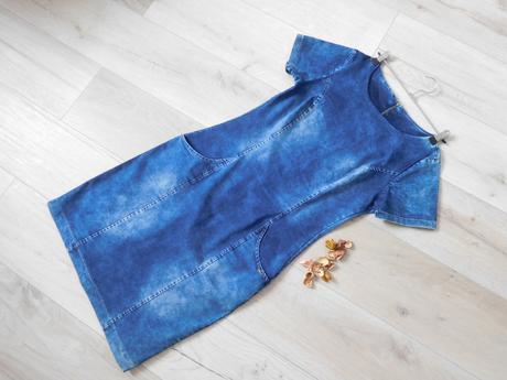 Šaty riflové, m , pružné, m