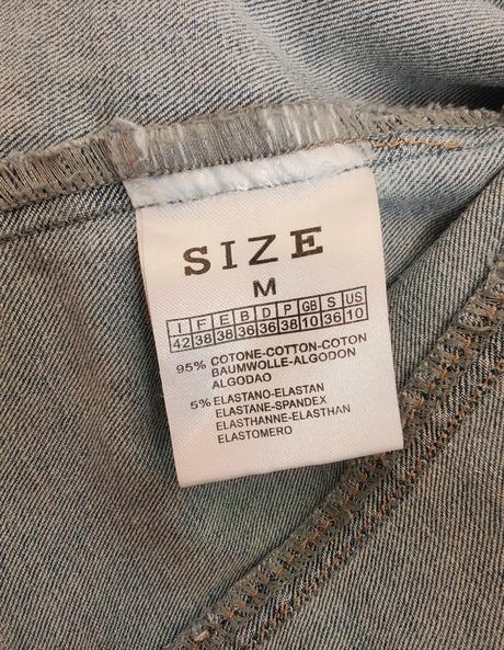 Prechodná crop rifľová bunda re-dress veľ. m, m