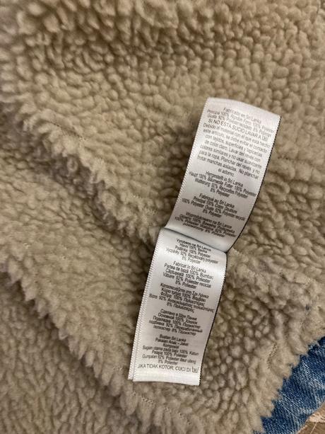 Next krásna oteplená riflová bundička s kožuškom, next,122