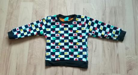 Teplá farebná mikinka 86/92, 92