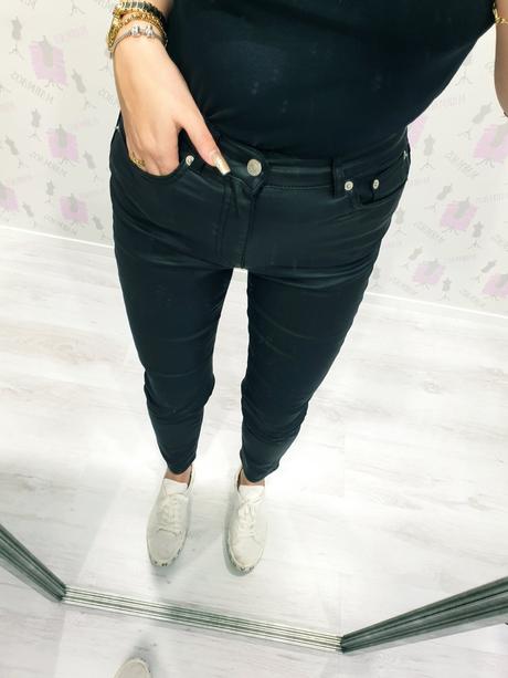 Koženkové nohavice 36, 36