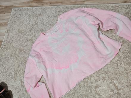 Dámska crop voľná mikina, l