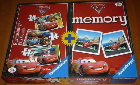 Cars puzzle 3x, 1x pexeso v jednej krabici, 