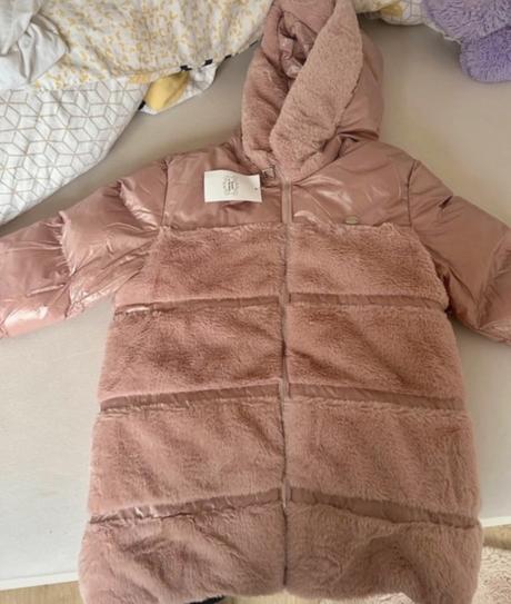 Krásna dievčenská bunda na zimu/chladnú jeseň, 158