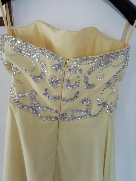 Spoločenské šaty - žlté, xs