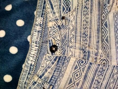 Dámske vzorované šortky, gate,36