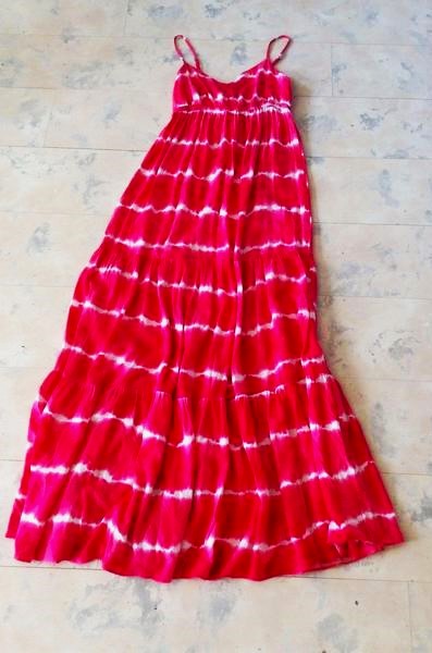 Batikované maxi šaty m/l, l