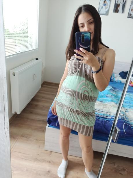 Zelené letné šaty, s