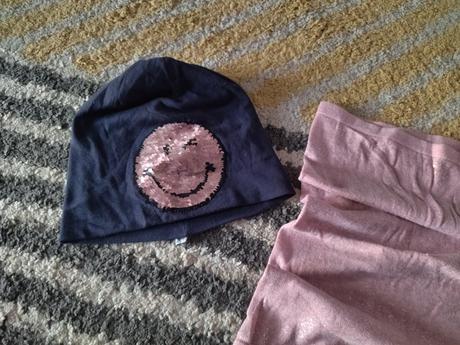 Čiapka smajlík a nákrčník 116/128, 116