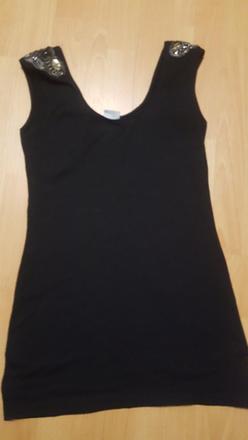 Čierny predĺžený top, h&m,m