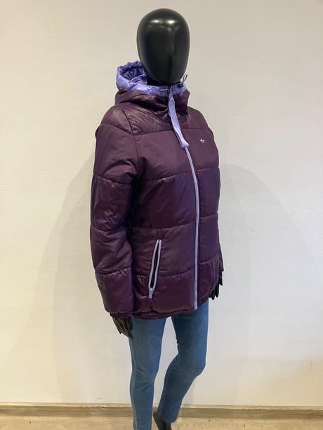 Dámska šušťáková vetrovka fialová adidas (34), adidas,xs