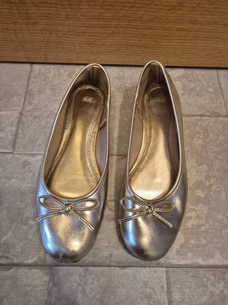 Balerínky h&m zlaté pre dievča 36, h&m,36