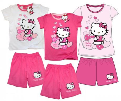 Pyžamo, letný komplet hello kitty, disney,116
