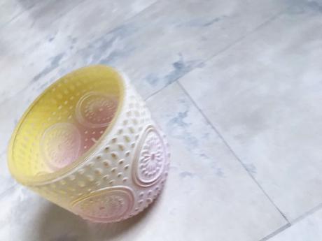 Sklenený mandala svietnik,