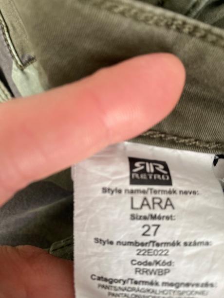 Retro jean maskacove nohavice, s