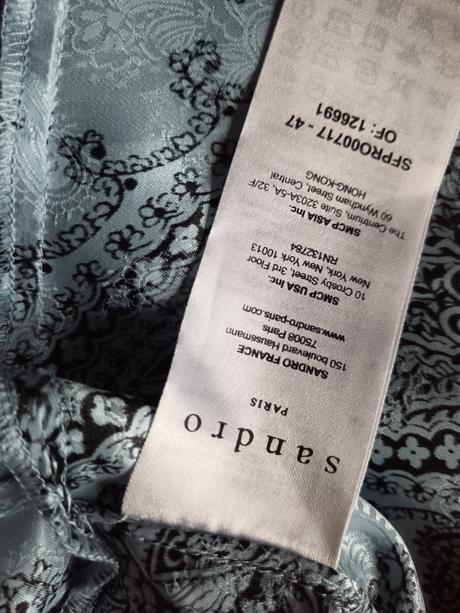 Luxusné hodvábne šaty sandro paris 34-36, sando,s