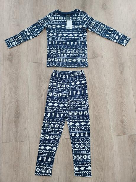Vianočné pyžamo, h&m,122