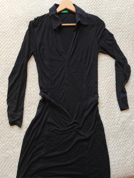 Čierne šaty benetton, benetton,m
